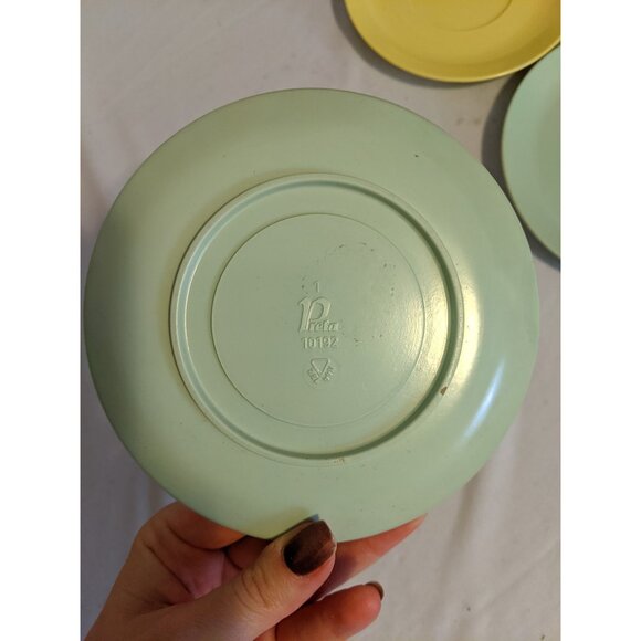 Vintage Melamine Dish Lot MCM Made in Canada Melmac Preta Sunrise Plates Bowls - Picture 11 of 13